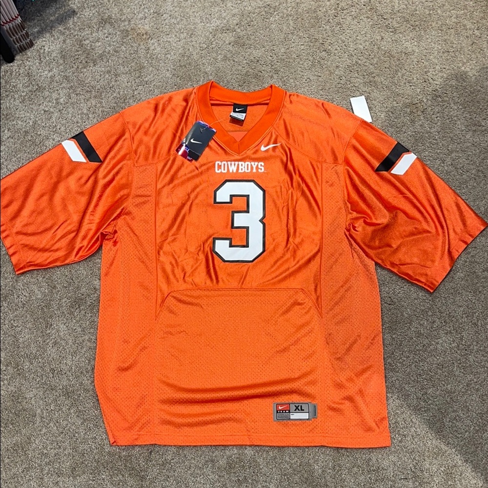 Nike Men's Orange Oklahoma State Cowboys Jersey (NWT)